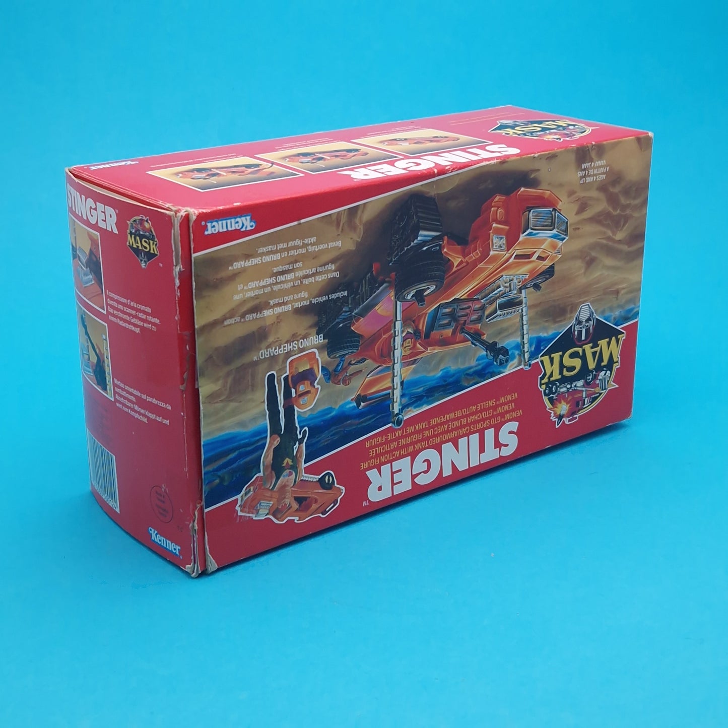 M.A.S.K ☆ STINGER Bruno Sheppard ☆ BOXED Complete Inner Vintage MASK Kenner 80s