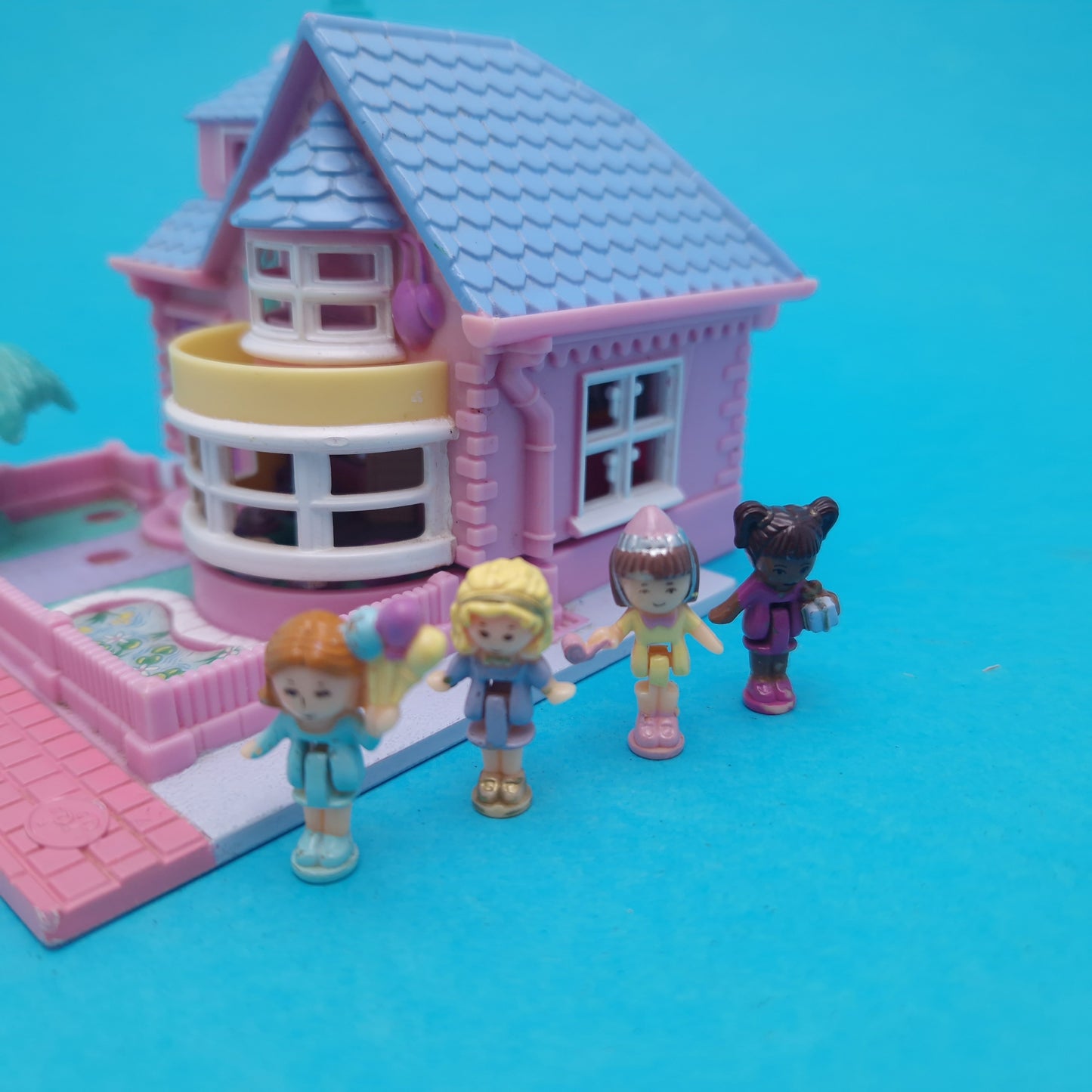 POLLY POCKET ☆ BAY WINDOW HOUSE Vintage Figure Playset Complete ☆ Original 1993