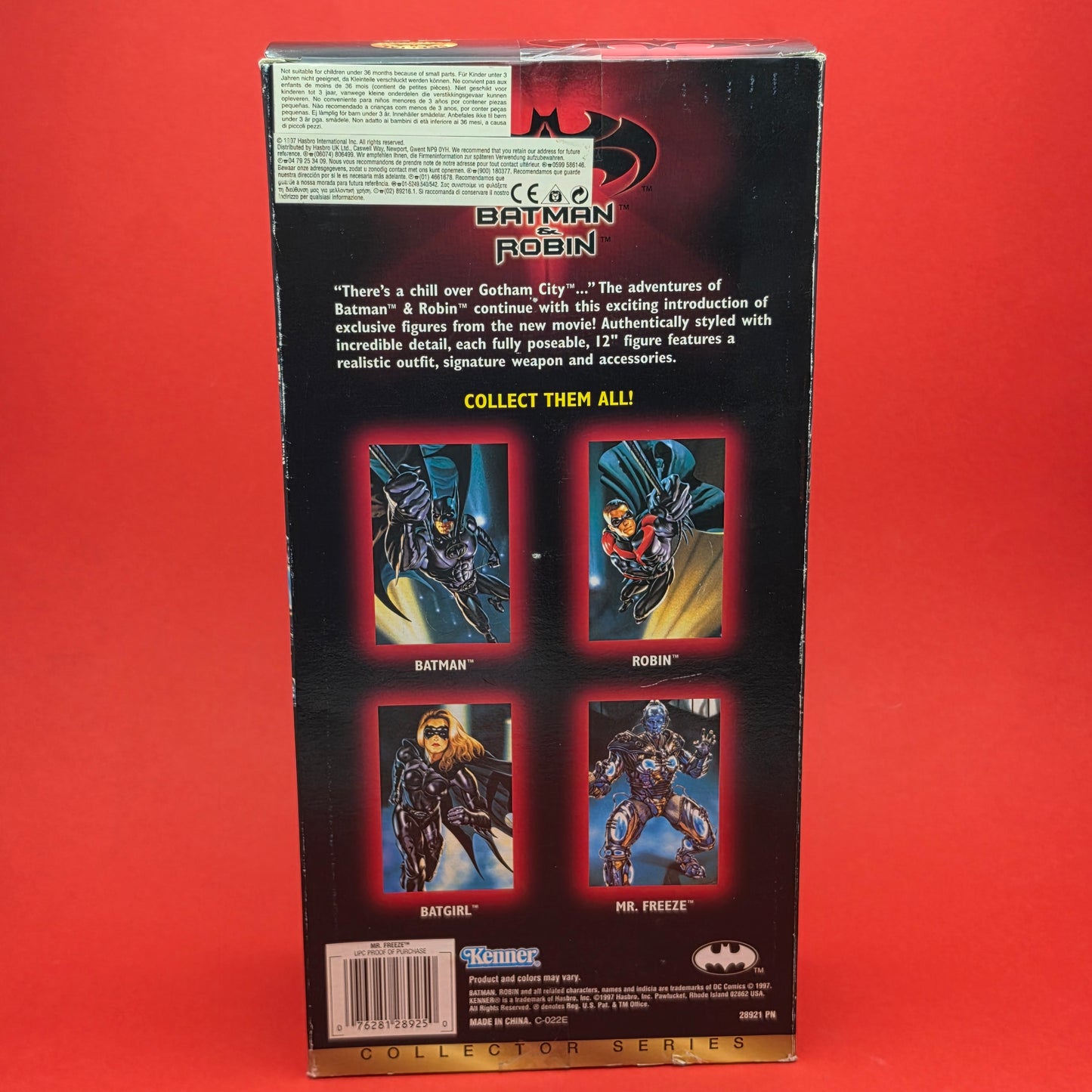 BATMAN & ROBIN ☆ MR FREEZE 12' Collectors Doll Figure ☆ Original 90s Sealed Boxed Kenner