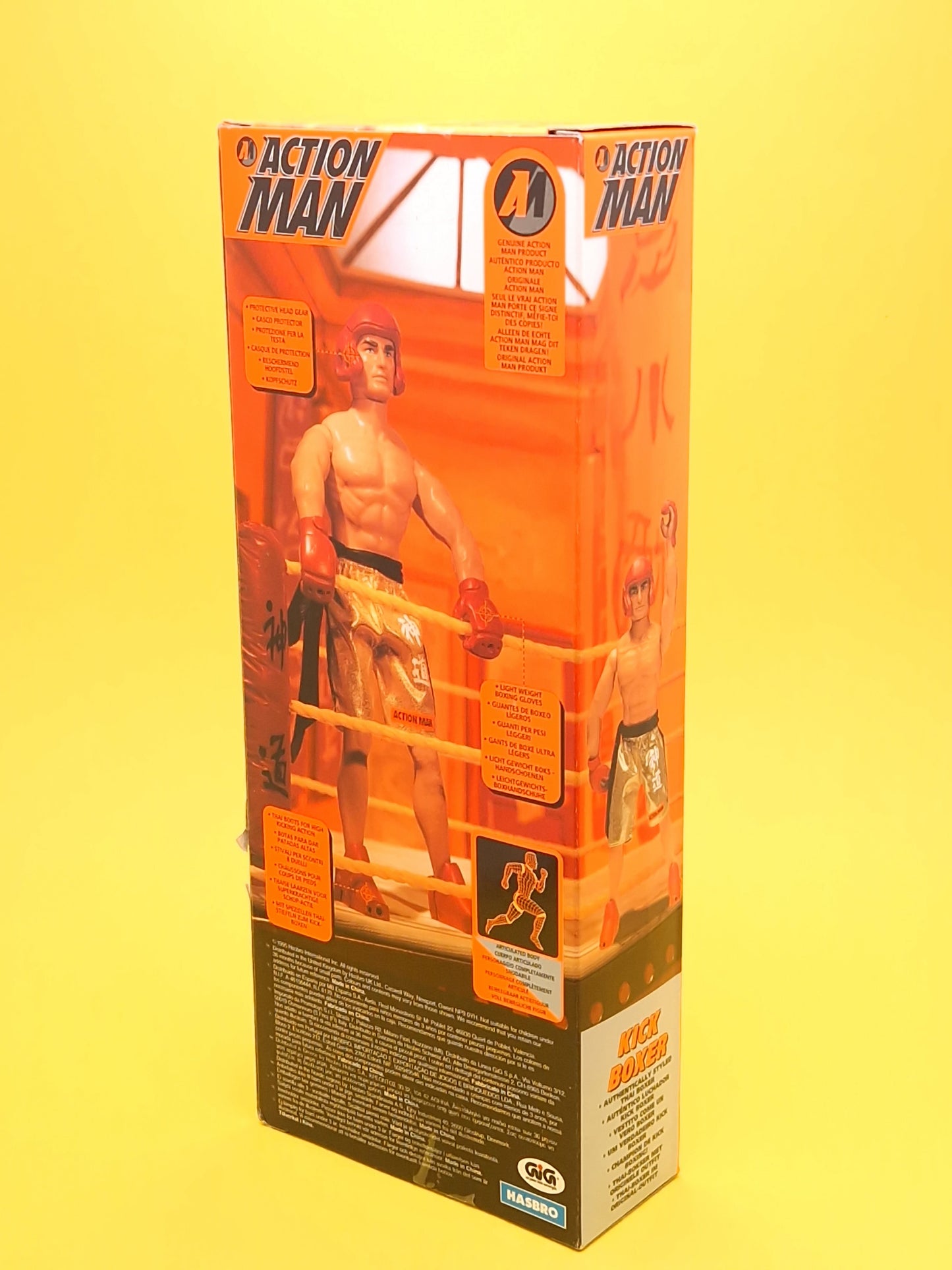 ACTION MAN ☆ KICK BOXER Rare Heinz Competition winner Figure Doll ☆ Vintage HASBRO Boxed 90's SEALED