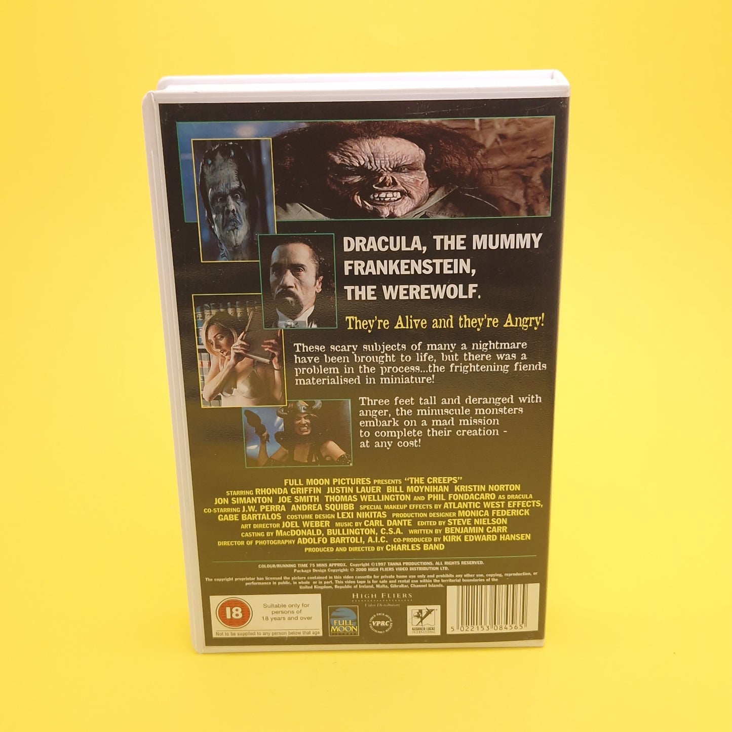 VHS Video ☆ THE CREEPS ☆ 90s Big Box Ex Rental Horror 18 Vintage