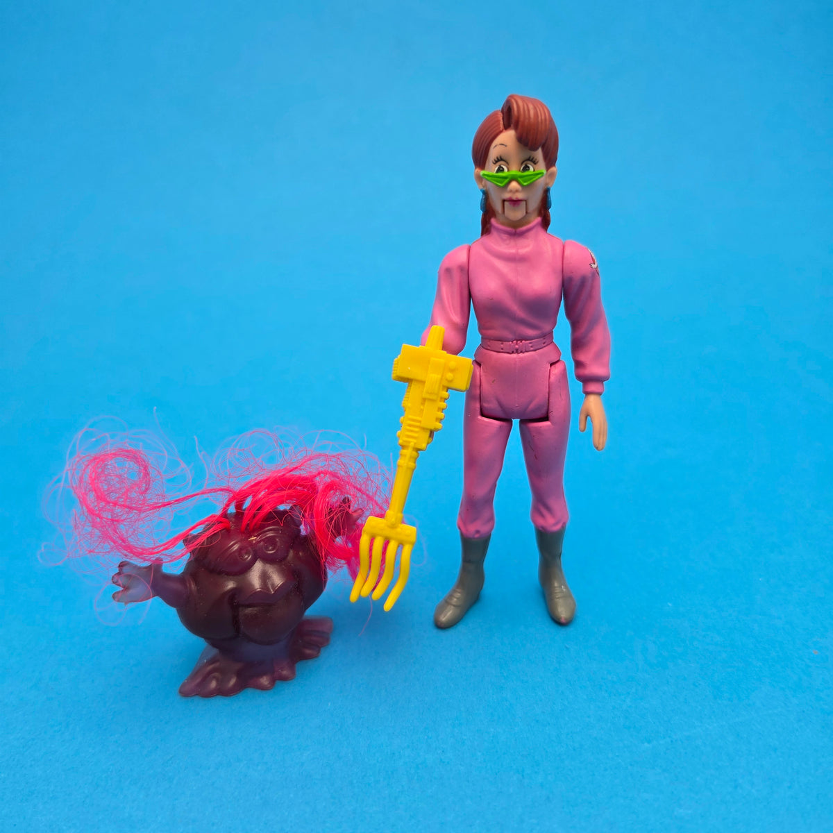 GHOSTBUSTERS ☆ JANINE MELNITZ FRIGHT FEATURES Vintage Figure ☆ 80s Kenner