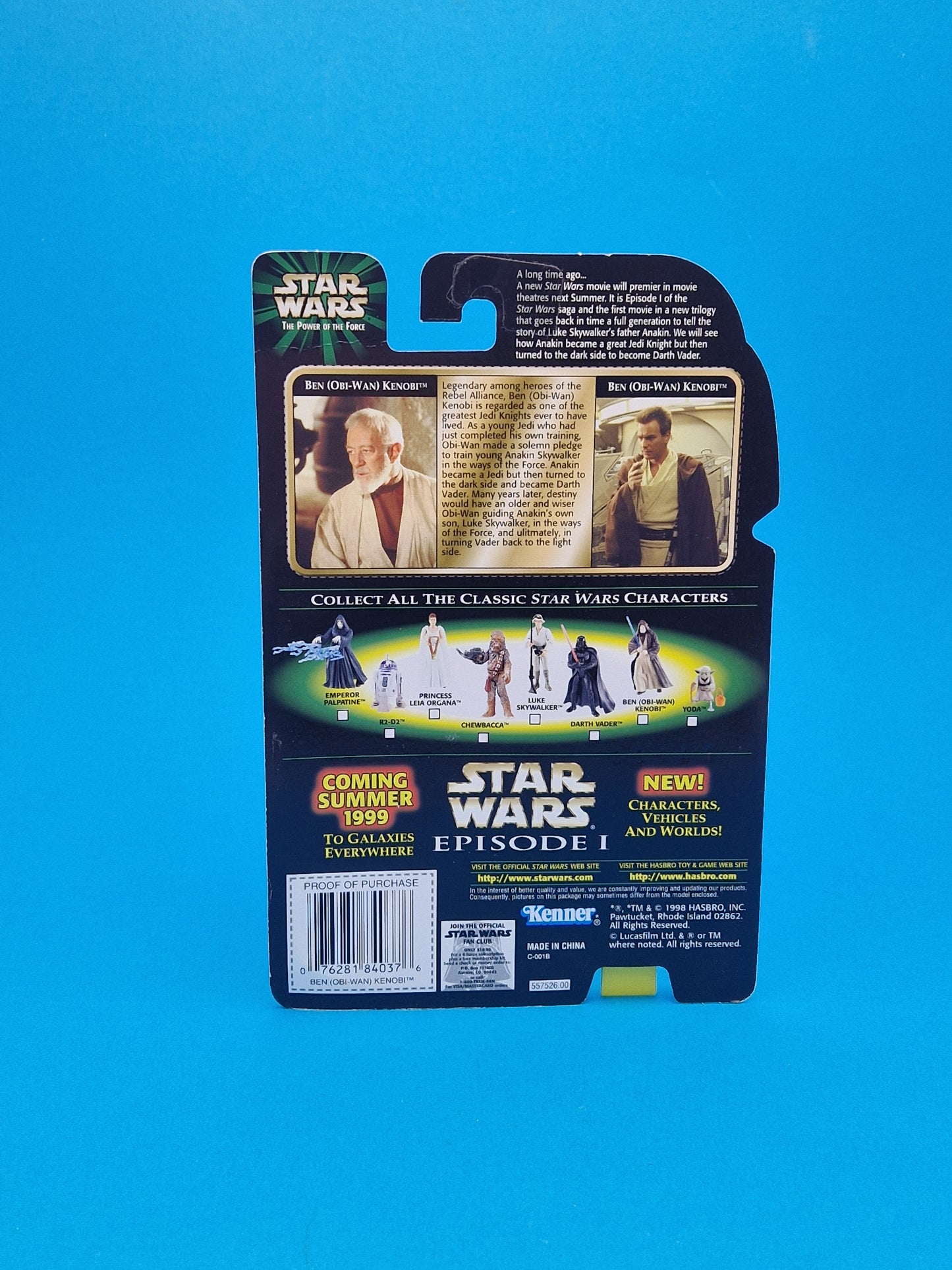 STAR WARS POTF ☆ Flash Back BEN (OBI-WAN) KENOBI Figure ☆ MOC Sealed Carded Kenner Power of the Force