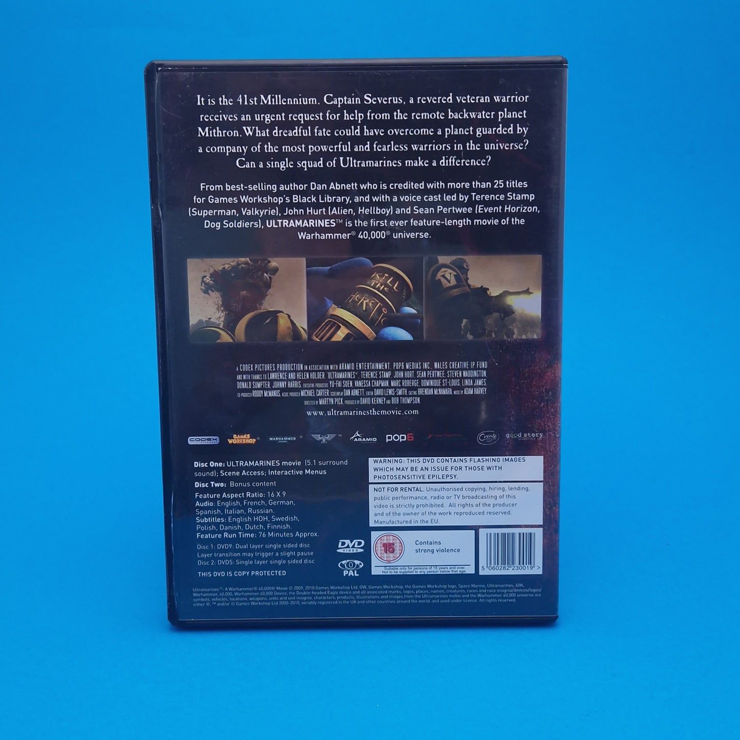 DVD ☆ A Warhammer 40,00 Movie Ultramarines (15) 2 DVD Disc ☆ 40k Film