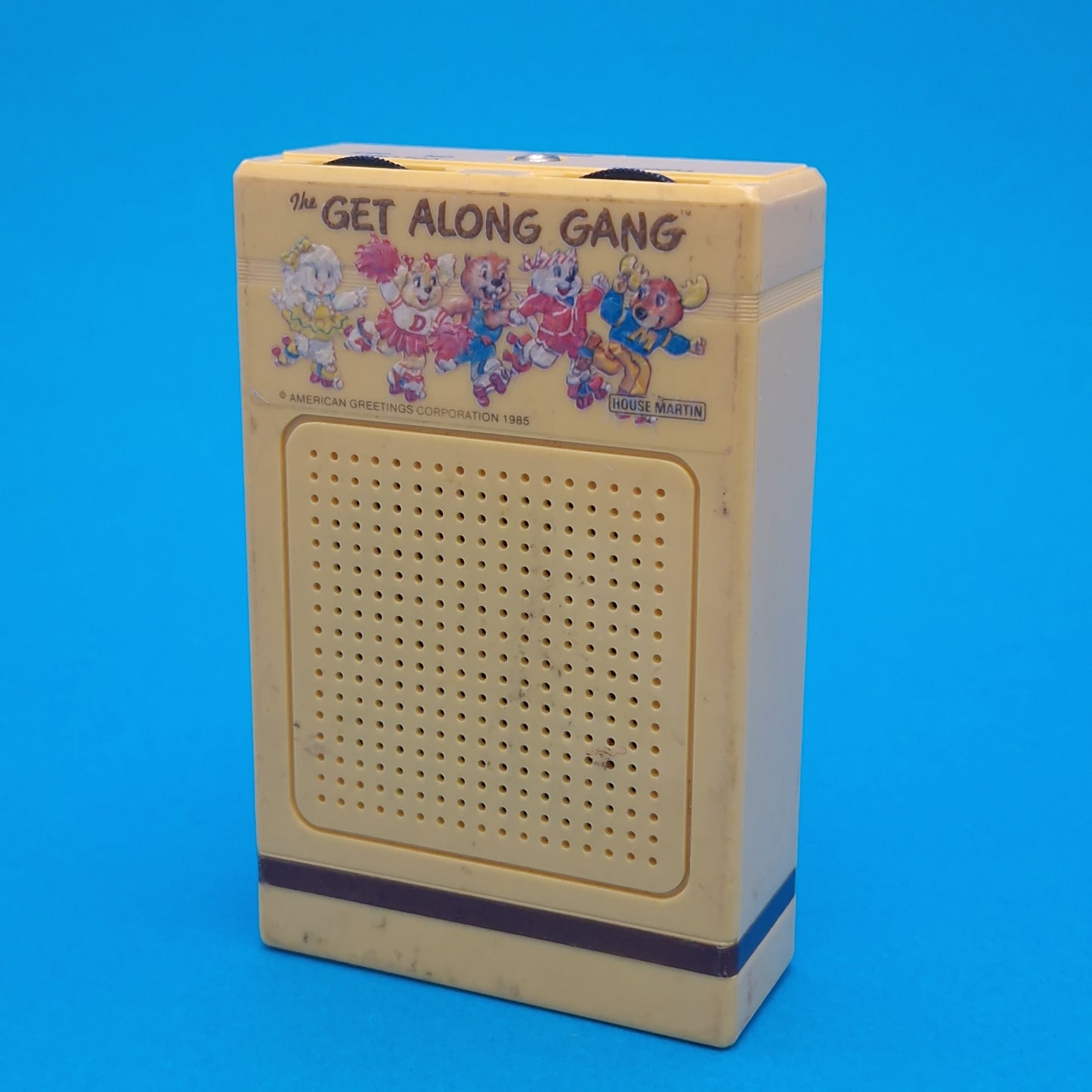 THE GET ALONG GANG ☆ House Martin Pocket Transiter Radio Am Yellow Vintage ☆ Loose 80s
