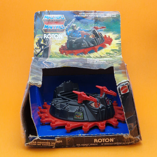 MASTERS OF THE UNIVERSE ☆ ROTON Complete Vintage Figure Vehicle ☆ MOTU 80s Mattel Boxed