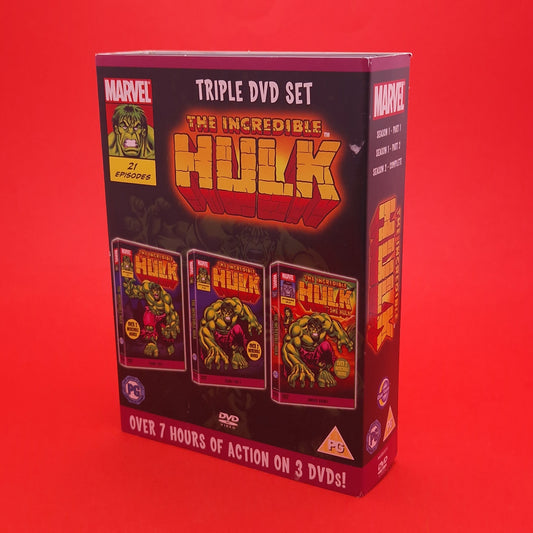 DVD ☆ THE INCREDIBLE HULK Triple set - 21 Episodes Complete Series 1 & 2 ☆ Marvel PG