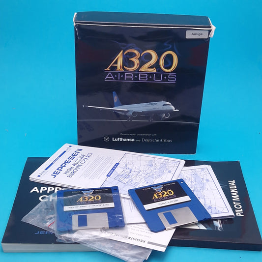 AMIGA ☆ A320 AIRBUS ☆ BOXED Vintage Retro Game Commodore