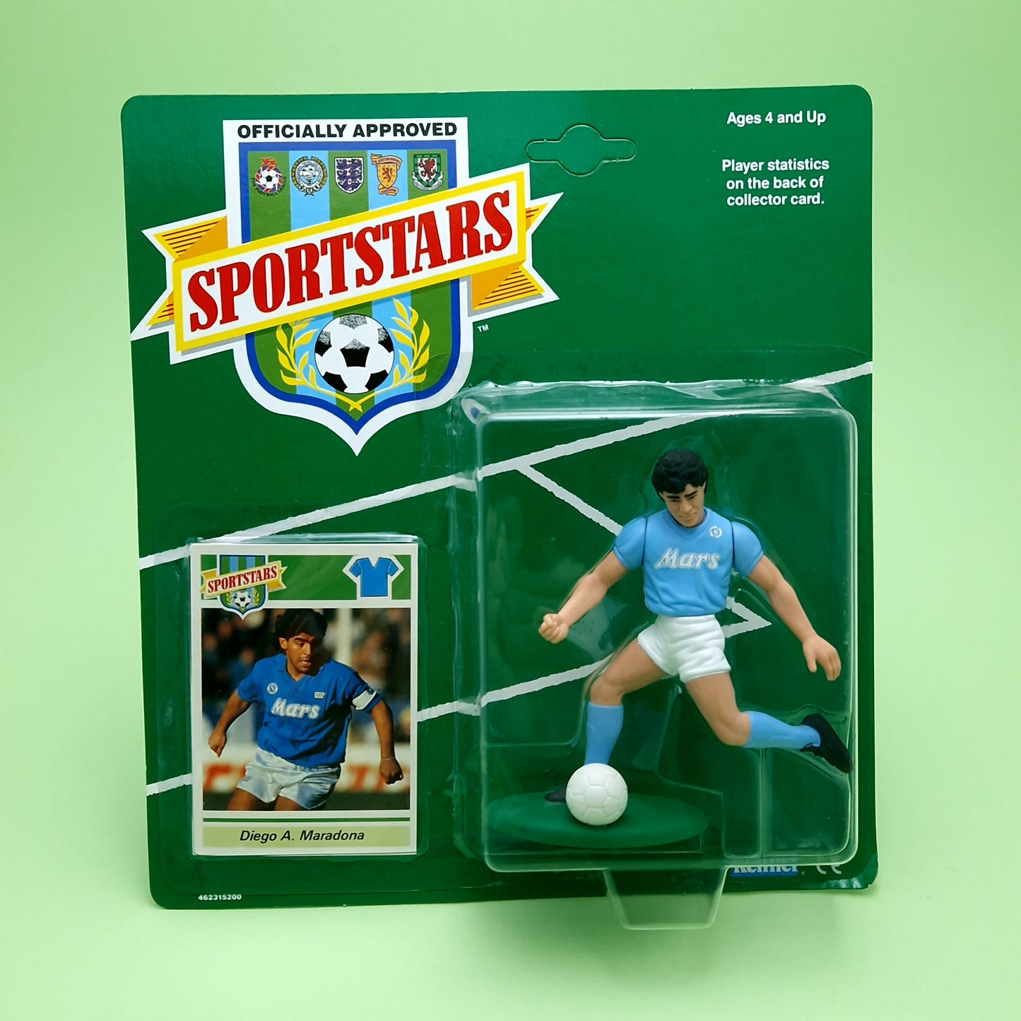 SPORTS STARS ☆ DIEGO A. MARADONA NAPOLI Figure ☆ Football Soccer Vintage Kenner SEALED MOC 1989 80s