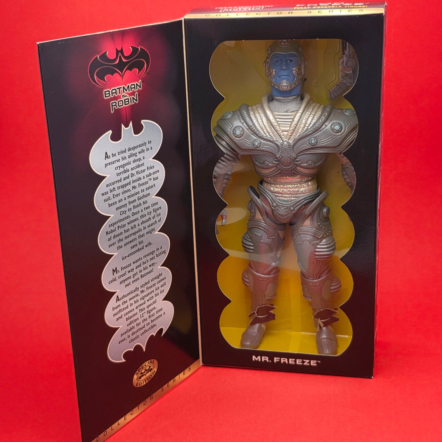 BATMAN & ROBIN ☆ MR FREEZE 12' Collectors Doll Figure ☆ Original 90s Sealed Boxed Kenner