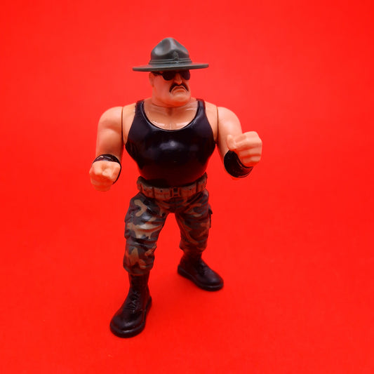 WWF HASBRO SGT SLAUGHTER Vintage Wrestling Figure ☆ Original 90s Series 3