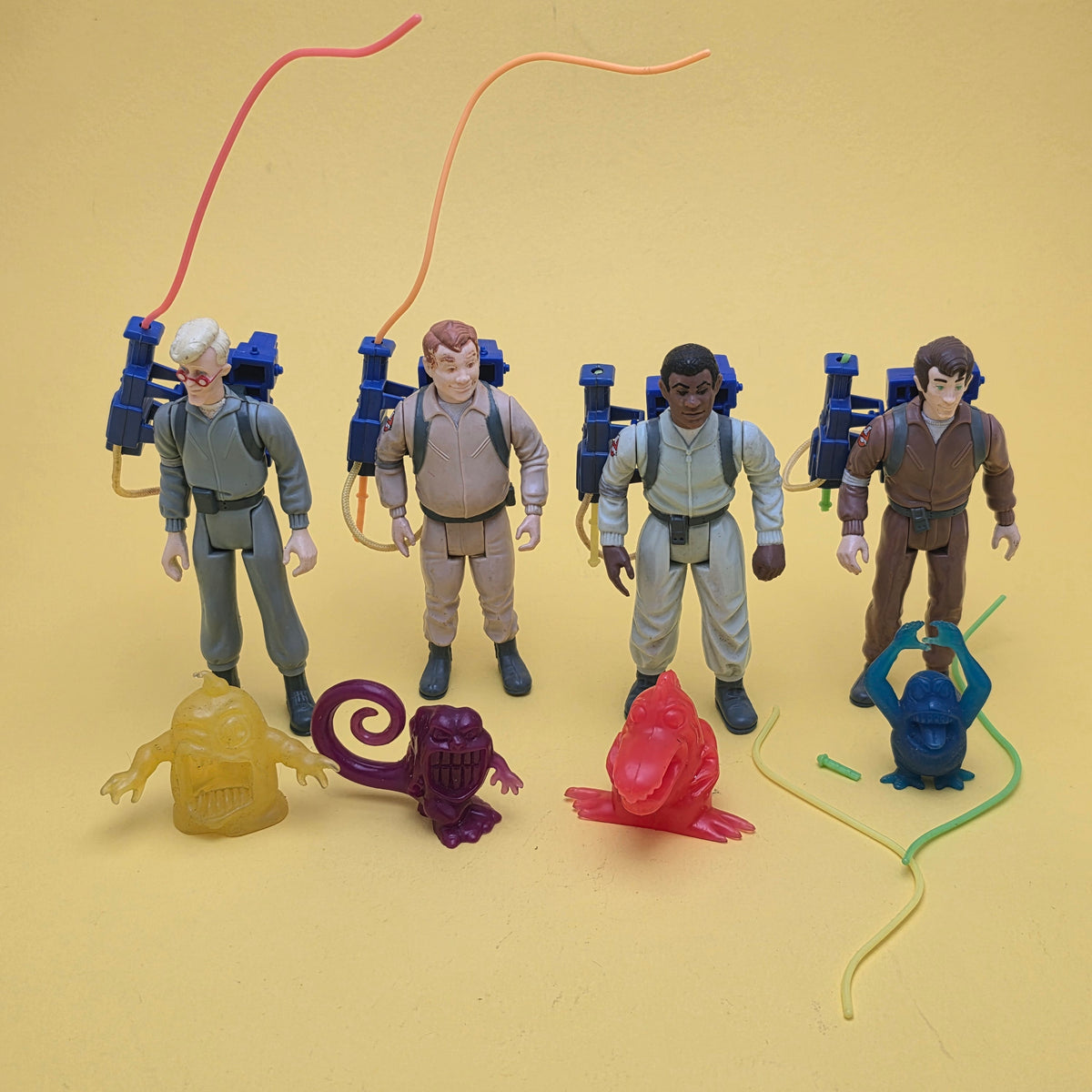 GHOSTBUSTERS ☆ ORIGINAL SET OF 4 Vintage Figure ☆ Loose 80s Kenner Complete