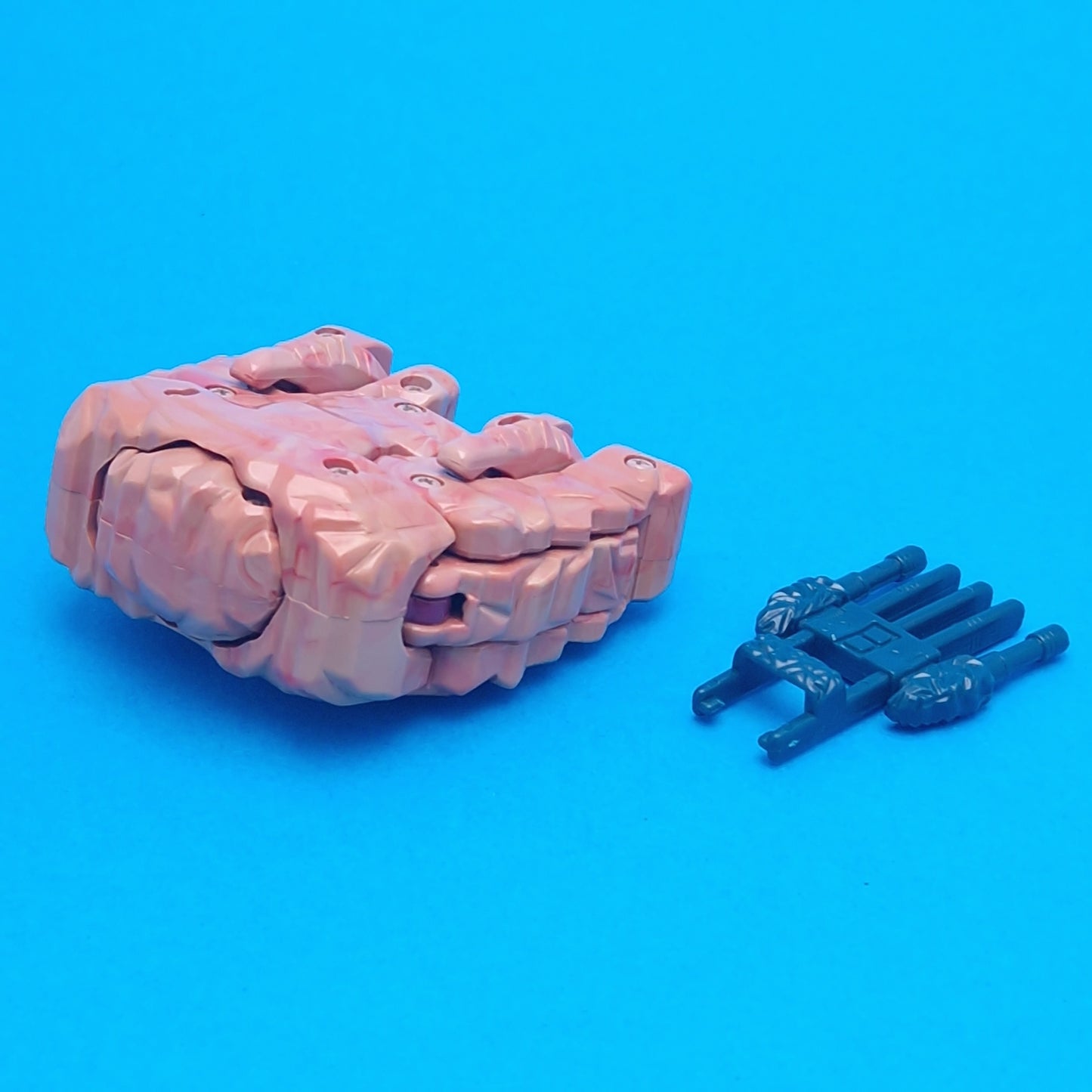 GOBOTS ROCK LORDS ☆ SABERSTONE Five Barrel Gun Action Figure ☆ Vintage Original 80s Tonka