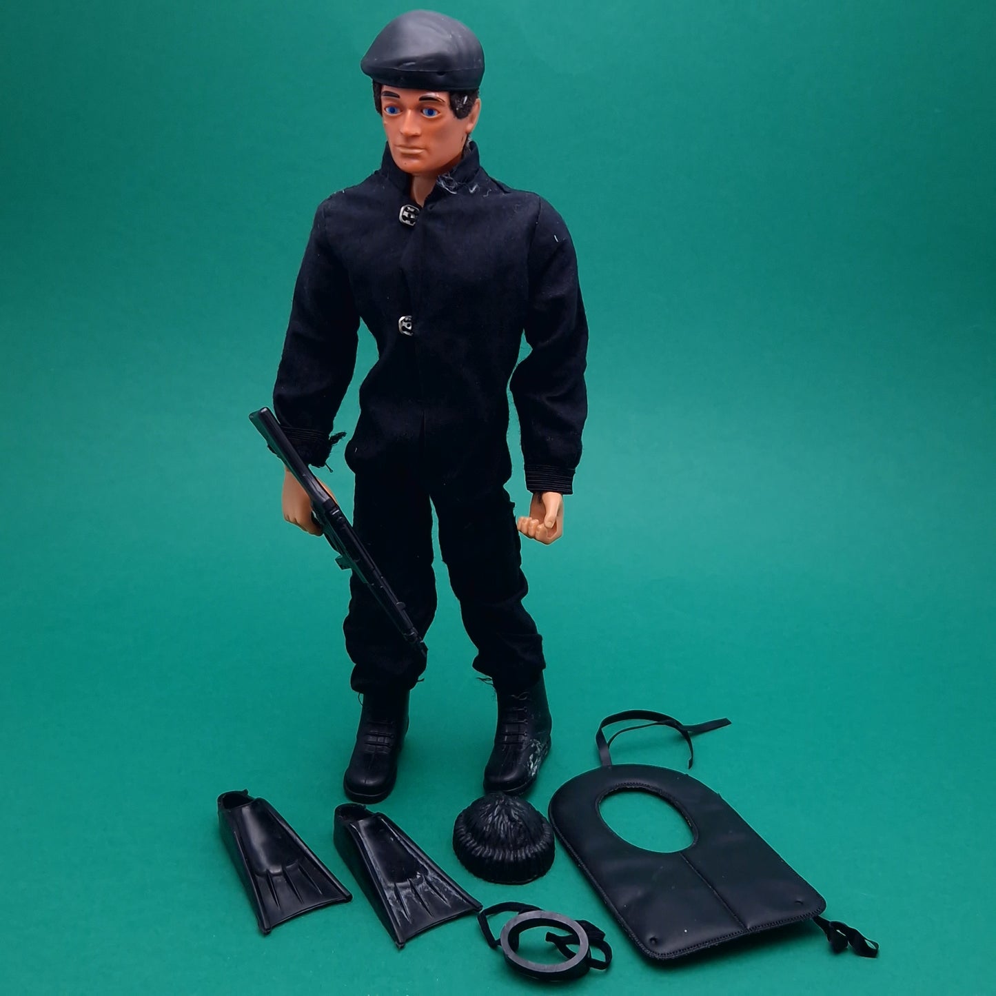 ACTION MAN ☆ SAS Parts Uniform & Eagle Eye Figure 80's ☆ Vintage PALITOY Loose