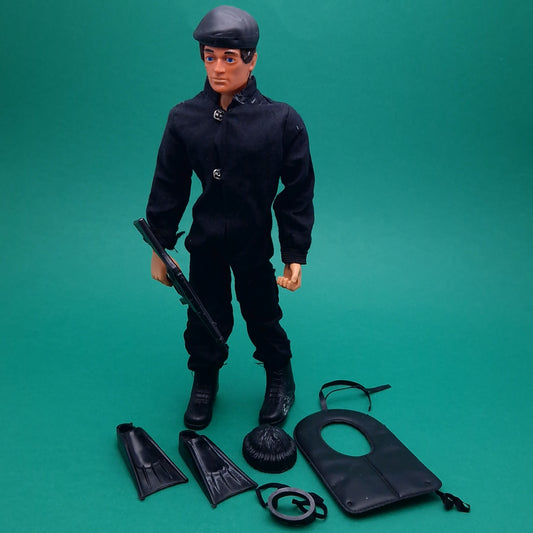 ACTION MAN ☆ SAS Parts Uniform & Eagle Eye Figure 80's ☆ Vintage PALITOY Loose