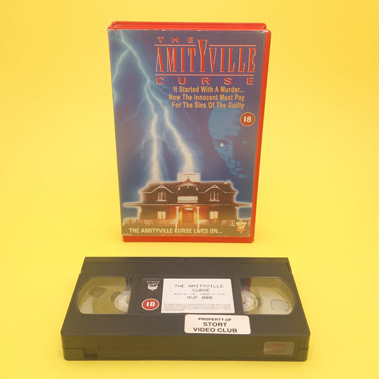 VHS Video ☆ THE AMITYVILLE CURSE ☆ Horror 80s Big Box Ex Rental Vintage 18