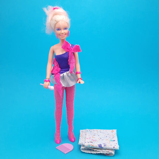JEM AND THE HOLOGRAMS ☆ ROCK N CURL JEM 1987 Figure Doll ☆ Vintage Hasbro 80's