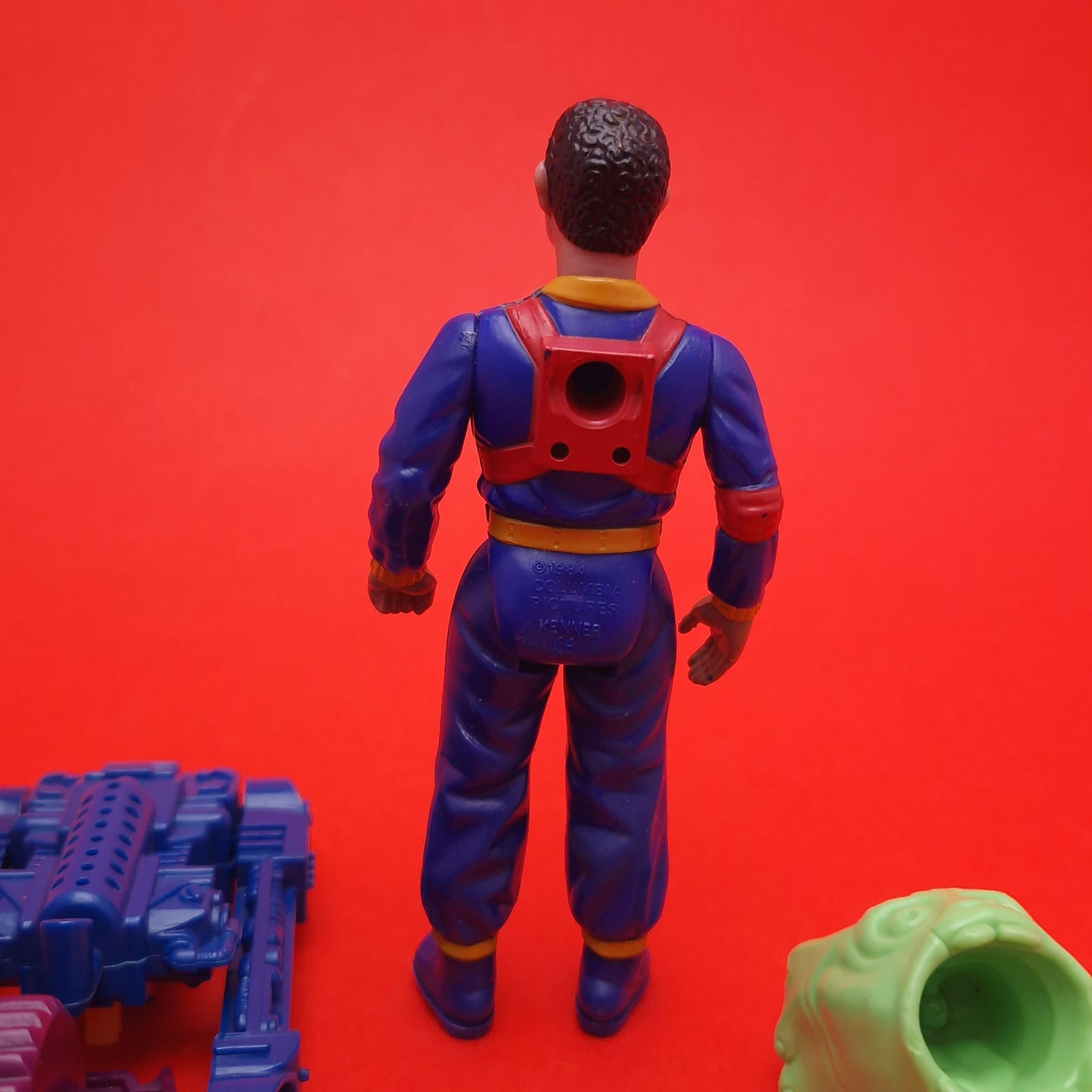 GHOSTBUSTERS ☆ WINSTON ZEDDEMORE Power Pack Heroes Vintage Figure Complete ☆ Loose 80s Kenner