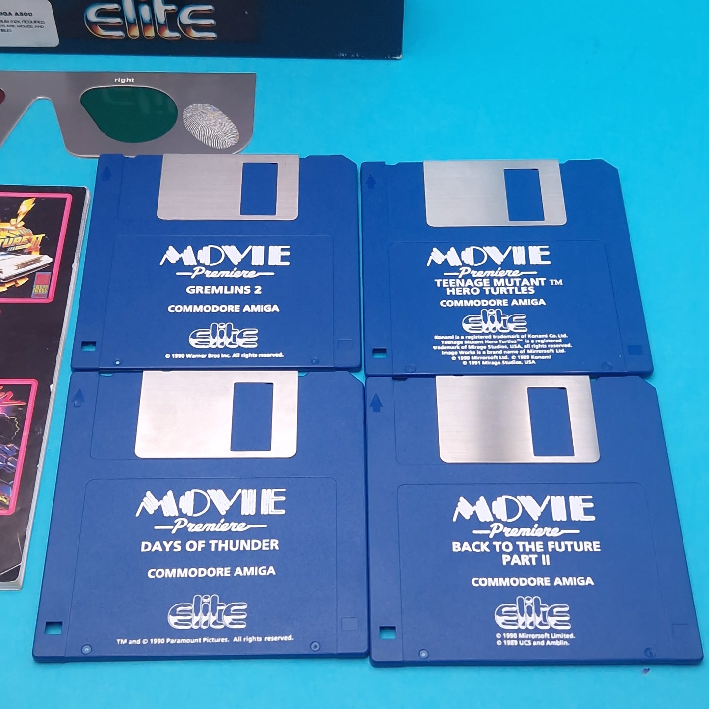 AMIGA ☆ MOVIE PREMIER BTTF 2 GREMLINS DAYS OF THUNDER TMHT ☆ BOXED Tested Vintage Retro Game