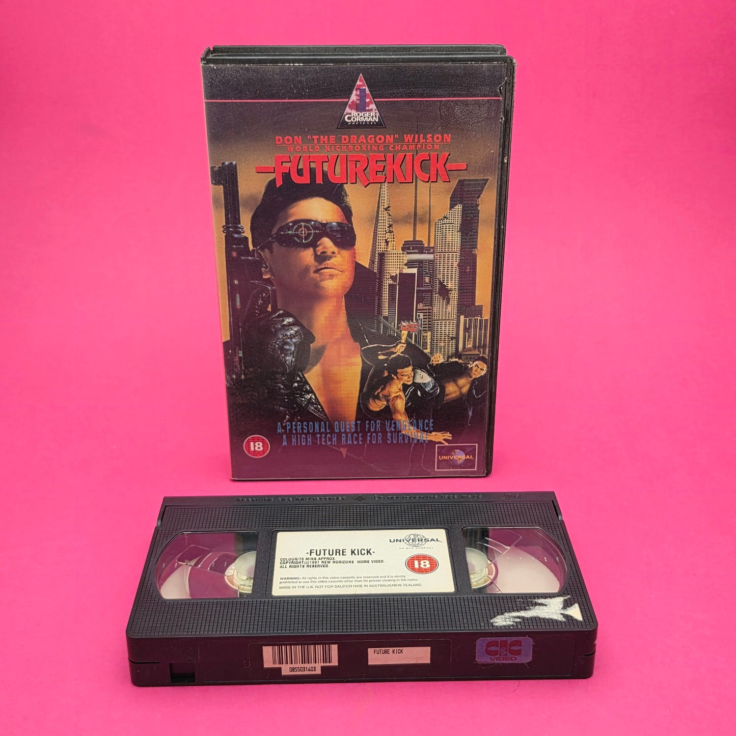 VHS Video ☆ FUTUREKICK ☆ 18 Cert Vintage Ex Rental Big Box 1991 DON WILSON