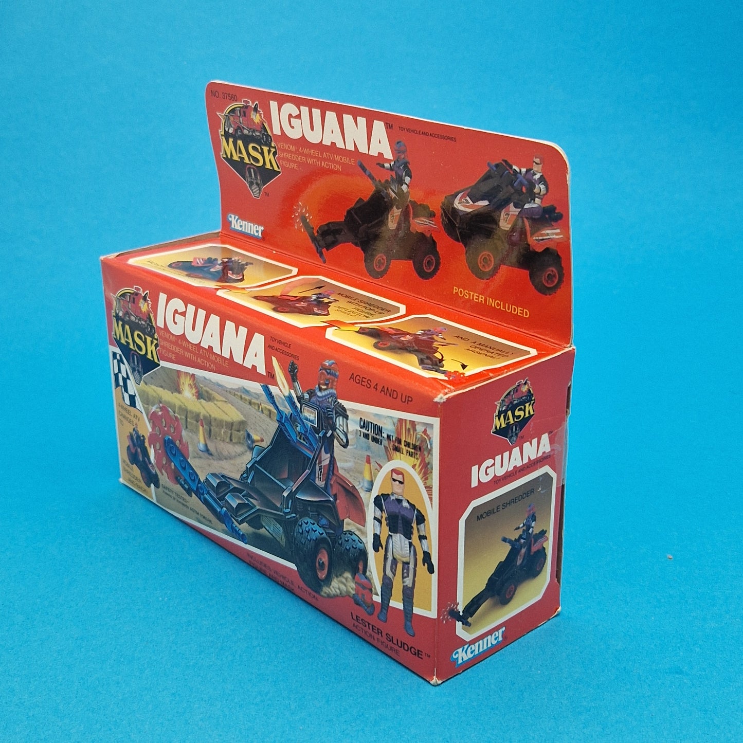 M.A.S.K ☆ IGUANA Lester Sludge Figure Vehicle ☆ US Sealed Boxed 80s Kenner MASK Vintage