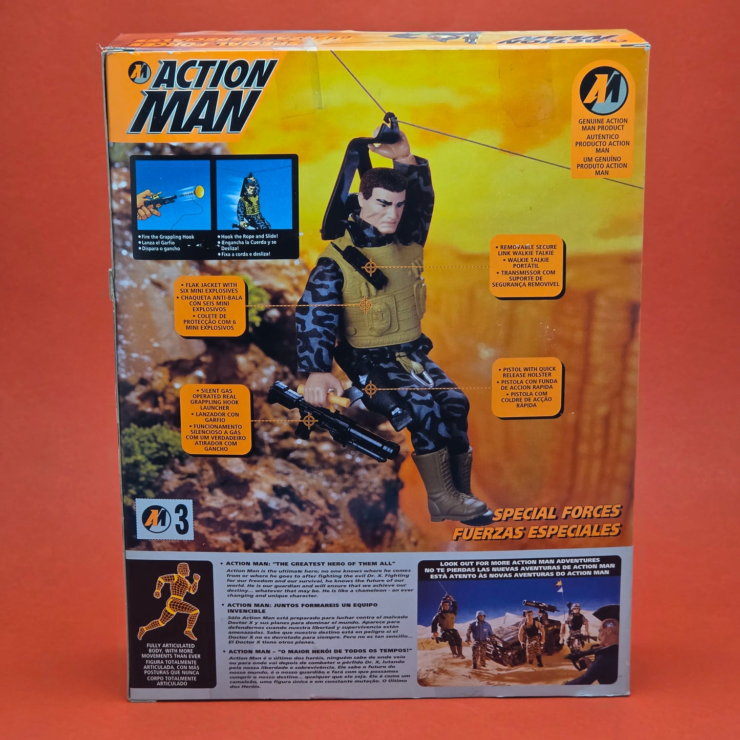 ACTION MAN ☆ SPECIAL FORCES Figure Doll ☆ Vintage HASBRO SEALED BOXED 90's