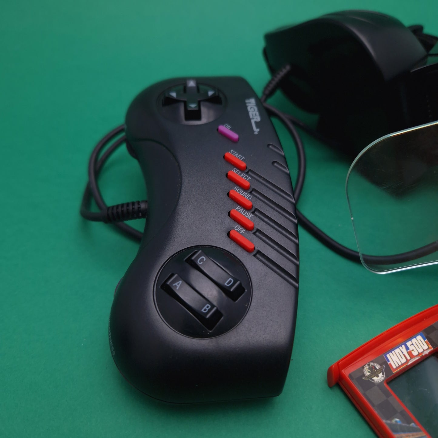 R-ZONE ☆ INDY 500 Headset Handheld LCD Game TIGER Vintage ☆ Loose Sega