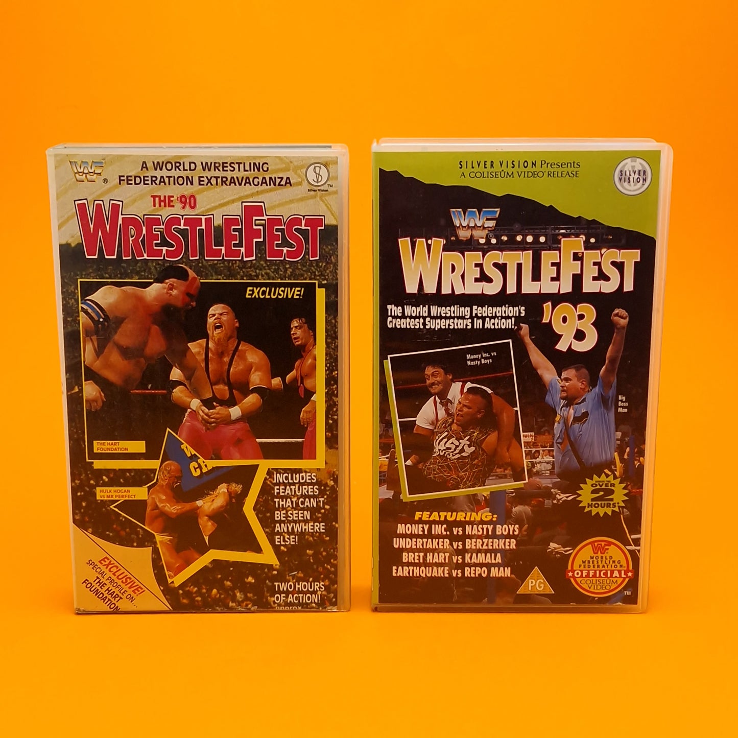 VHS Video ☆ WWF WRESTLEFEST  90 93 UK Tape Cassette ☆ Silver Vision Vintage