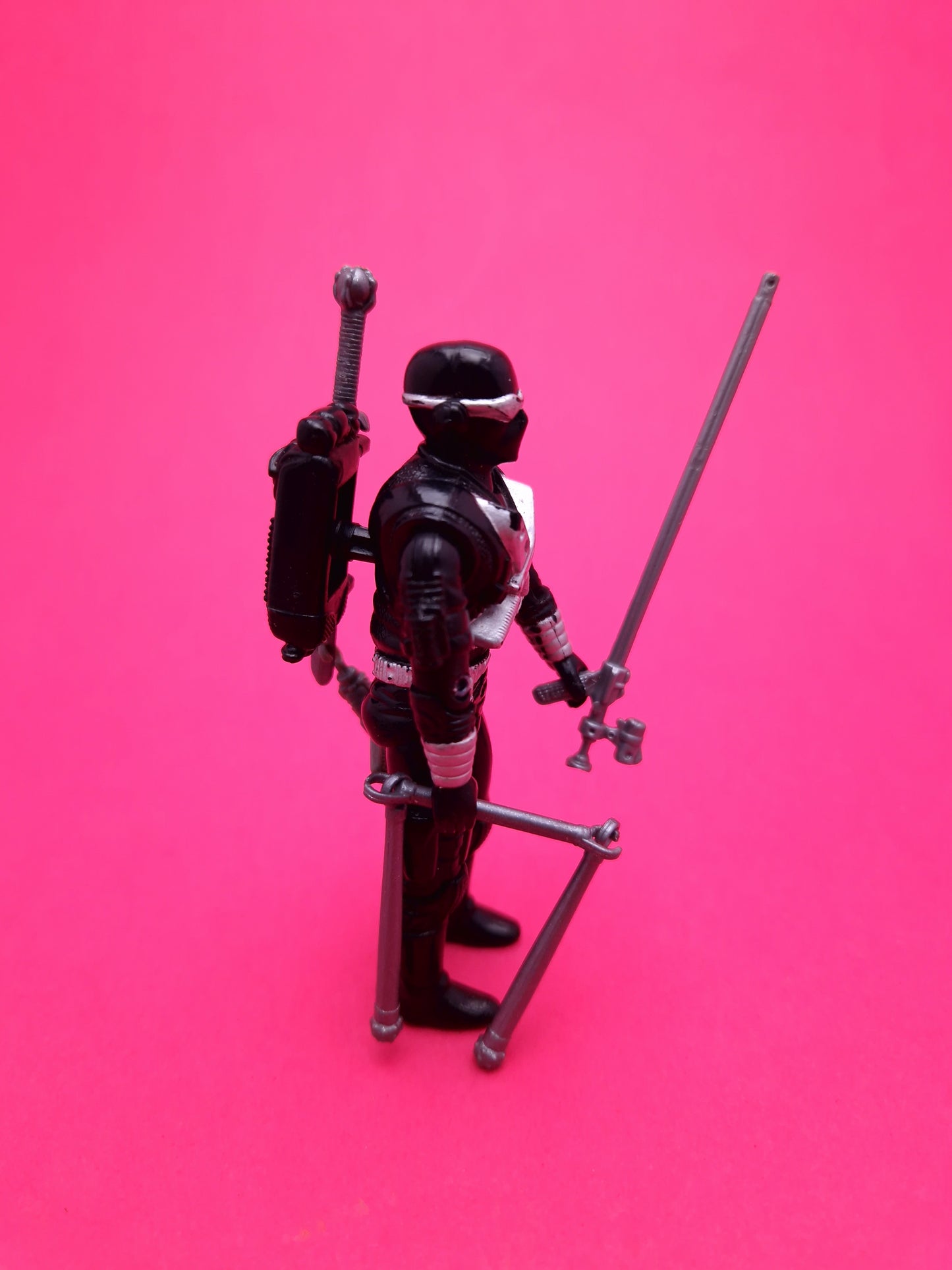 GI JOE ☆ SNAKE EYES V3 Action Figure ☆ Vintage Action Force Hasbro 1989