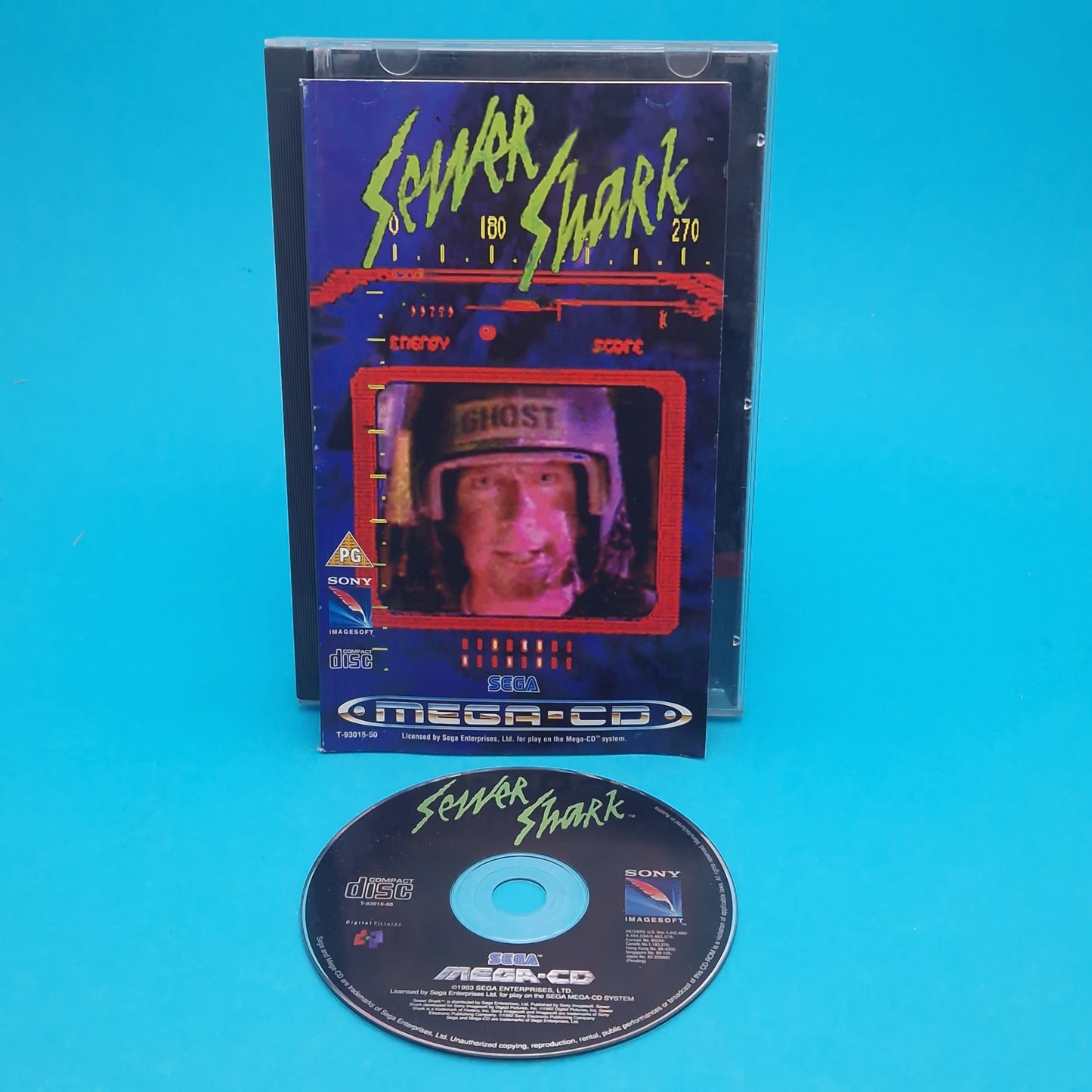SEGA MEGA-CD ☆ SEWER SHARK ☆ Vintage Retro Game Boxed & Complete PAL CIB