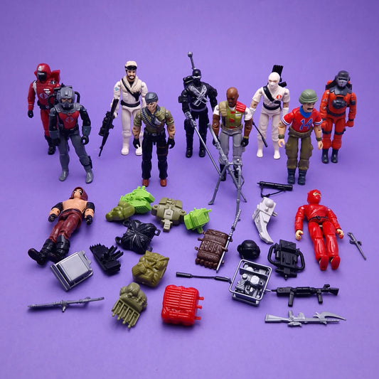 GI JOE ☆ JOBLOT Bundle STORM SHADOW SNAKE EYES FROSTBITE Figures x11 ☆ Action Force Hasbro
