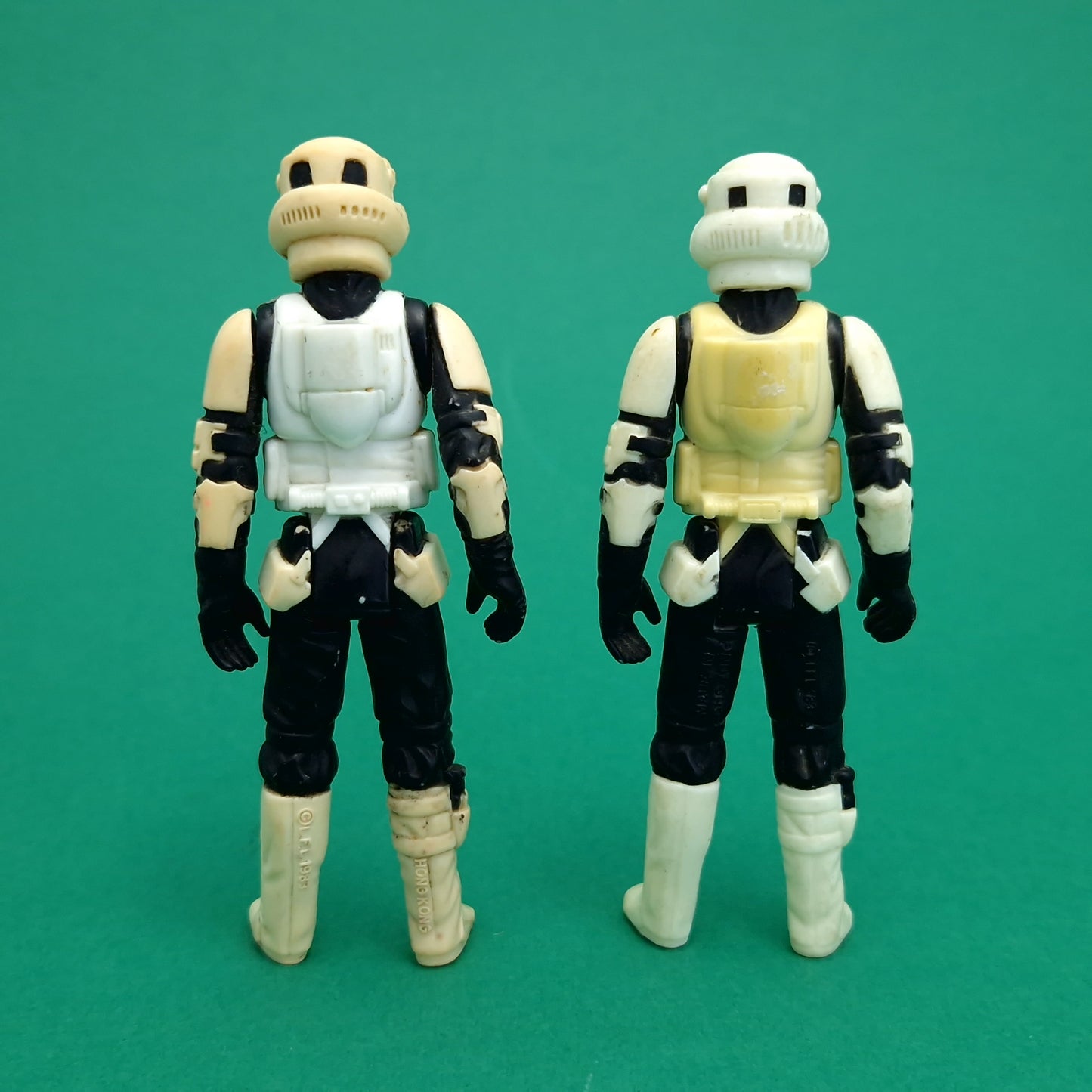 STAR WARS ☆ BIKER SCOUT x2 Vintage Action Figures  ☆ Original Kenner