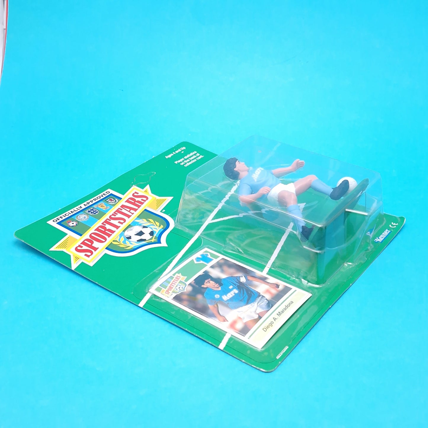 SPORTS STARS ☆ DIEGO A. MARADONA NAPOLI Figure ☆ Football Soccer Vintage Kenner SEALED MOC 1989 80s