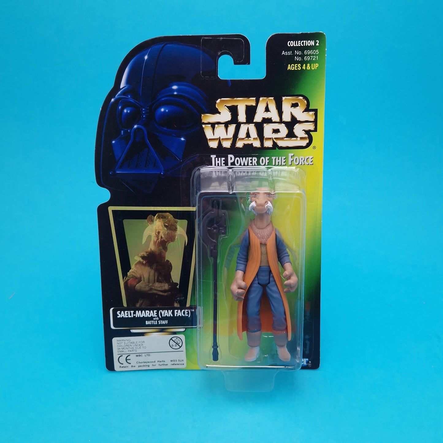 STAR WARS POTF ☆ SAELT-MARAE (YAK FACE) Power Of The Force Figure ☆ MOC Sealed Carded