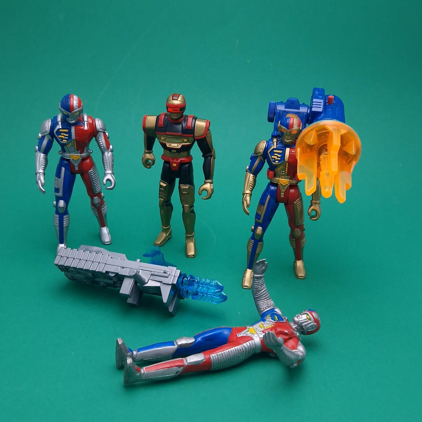 VR TROOPERS- 4 x Figure BUNDLE Action Figures ☆ Vintage Original 90s Saban Kenner