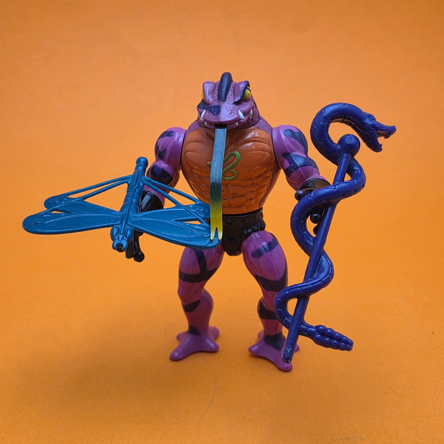 MASTERS OF THE UNIVERSE ☆ TUNG LASHOR Vintage Figure ☆ MOTU Loose 80s Mattel