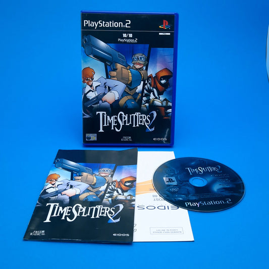 PLAYSTATION 2 ☆ TIMESPLITTER 2 ☆ Vintage Retro Game Boxed & Manual PAL PS2