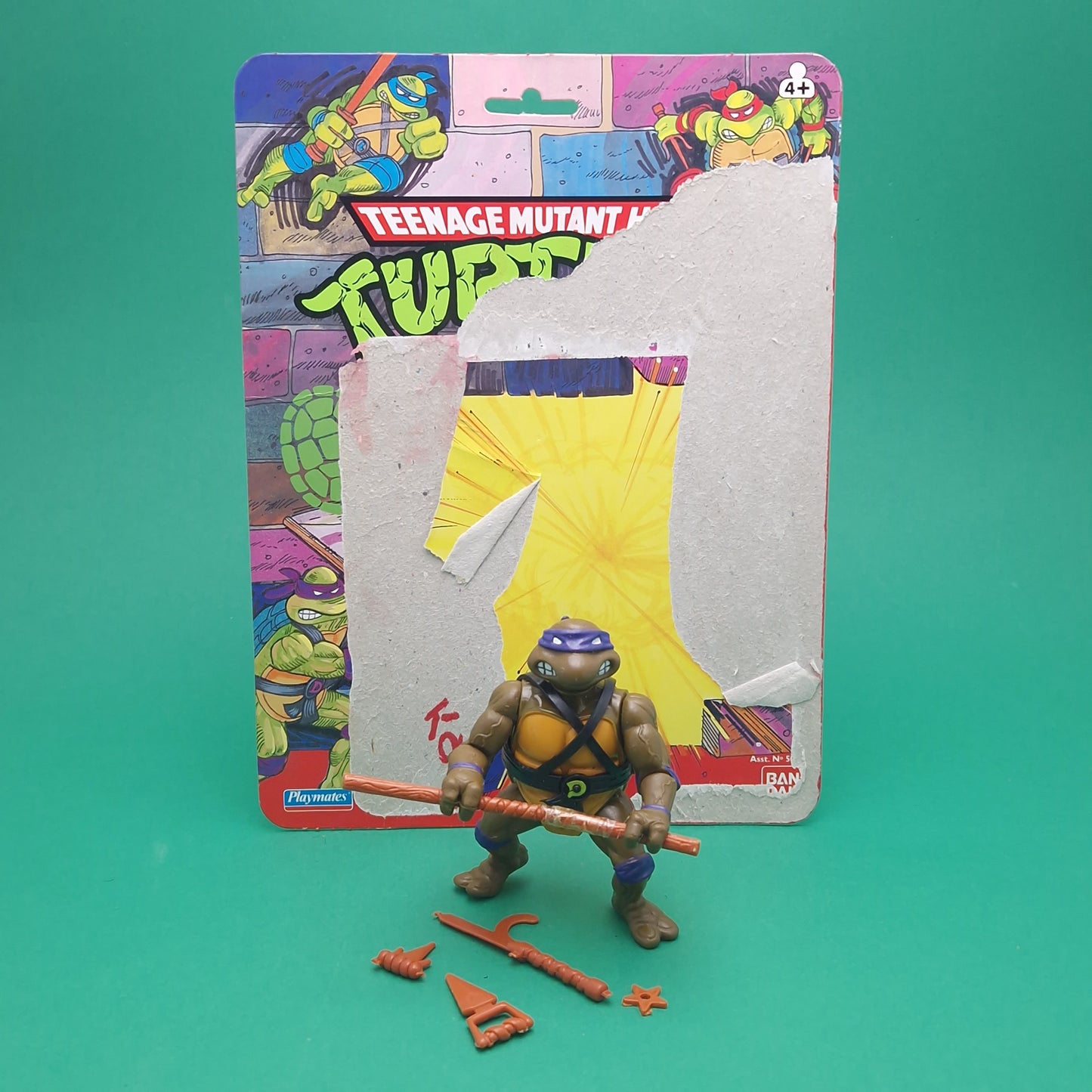 TEENAGE MUTANT NINJA TURTLES ☆ DONATELLO Vintage Action Figure ☆ Loose