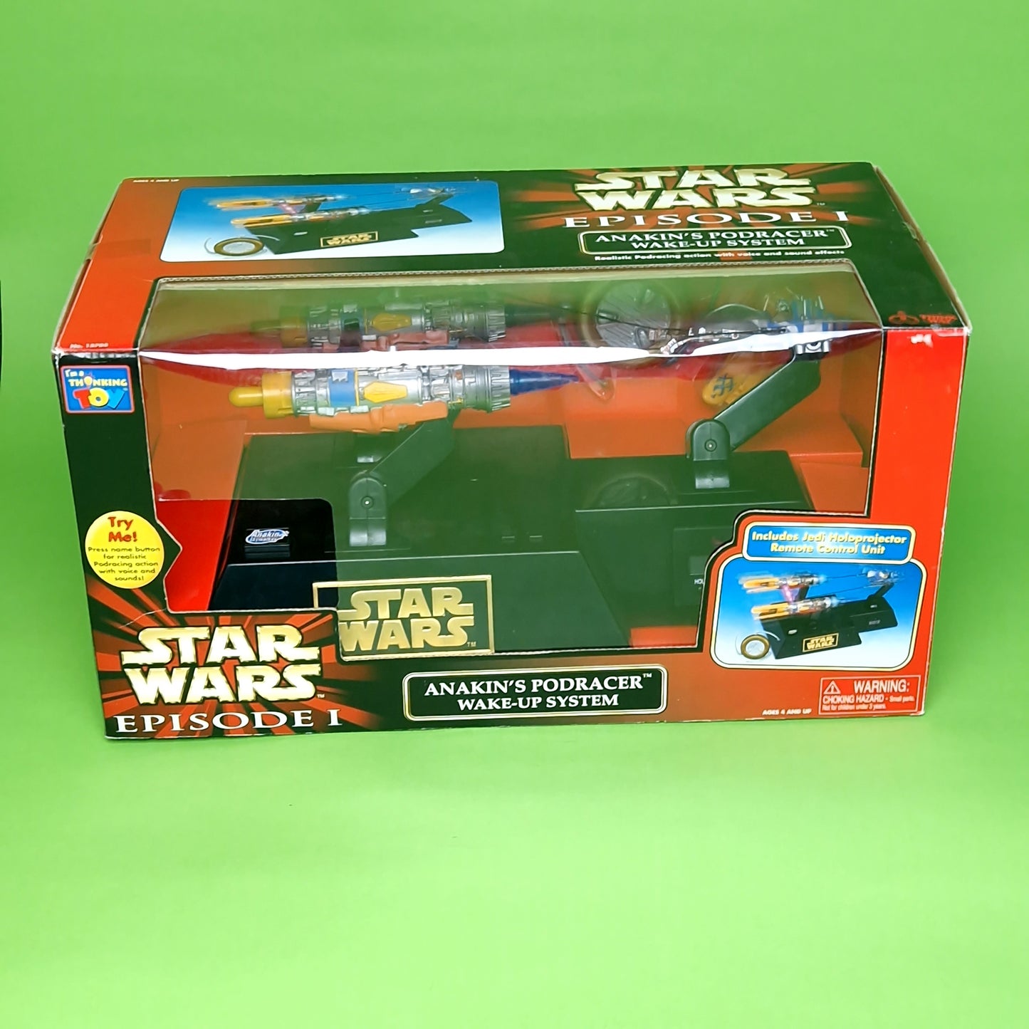 STAR WARS EPISODE 1 ☆ ANAKIN SKYWALKER'S PODRACER Wake Up System Alarm Clock ☆ MISB Boxed Sealed