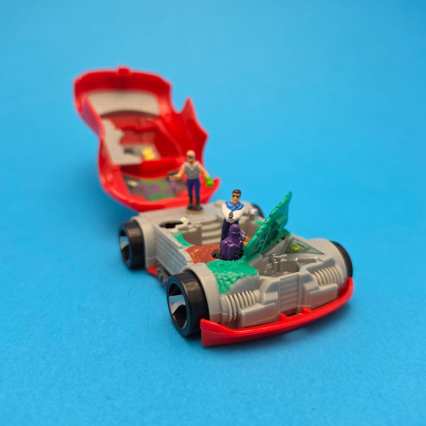 ACTION MAN ☆ MICRO POWER Transforming Red Car Playset ☆ Vintage Bluebird 90s