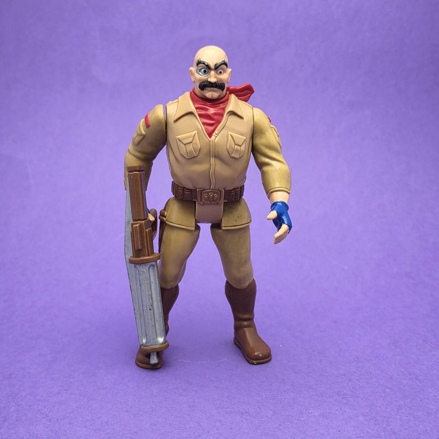 THUNDERCATS ☆ SAFARI JOE & GUN Complete Action Figure ☆ Vintage LJN Original 80s Loose