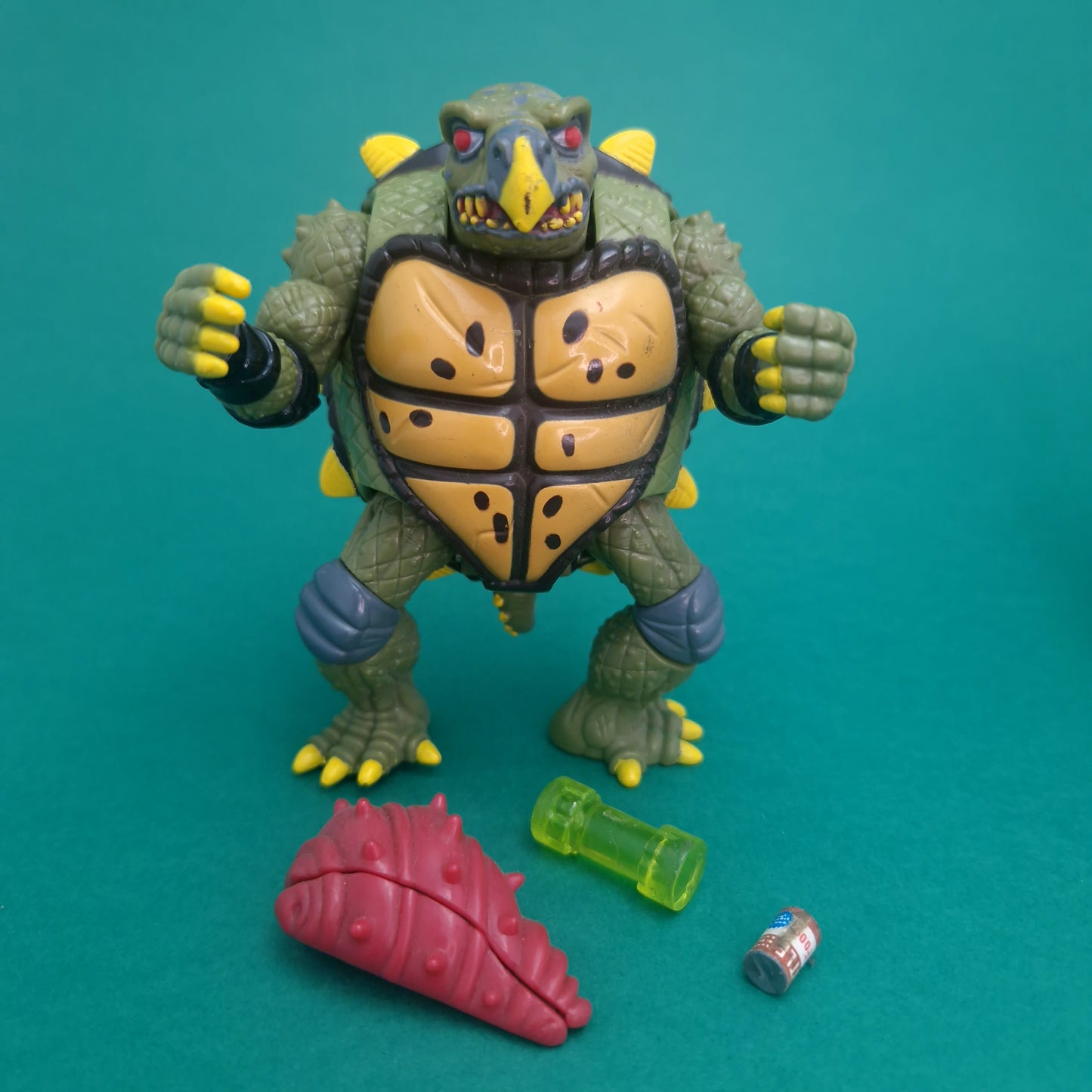 TEENAGE MUTANT NINJA TURTLES ☆ TOKKA & RAHZAR Mutations Figure ☆ Vintage Loose