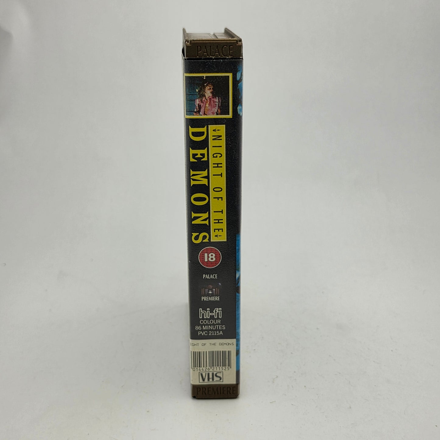 VHS Video ☆ NIGHT OF DEMONS 1988 ☆ 18 Cert Big Box Ex Rental Vintage MERIDIAN
