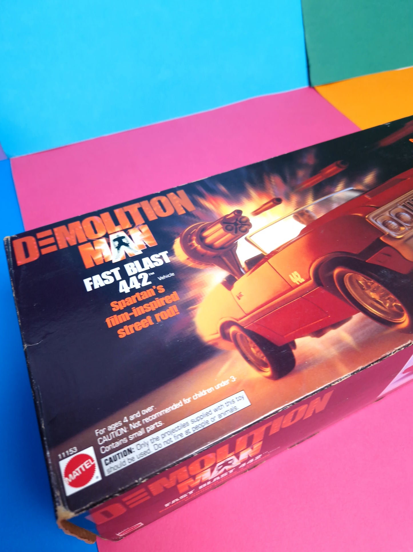 DEMOLITION MAN ☆ FAST BLAST 442 CAR VEHICLE ☆ Sealed MISB Boxed Mattel