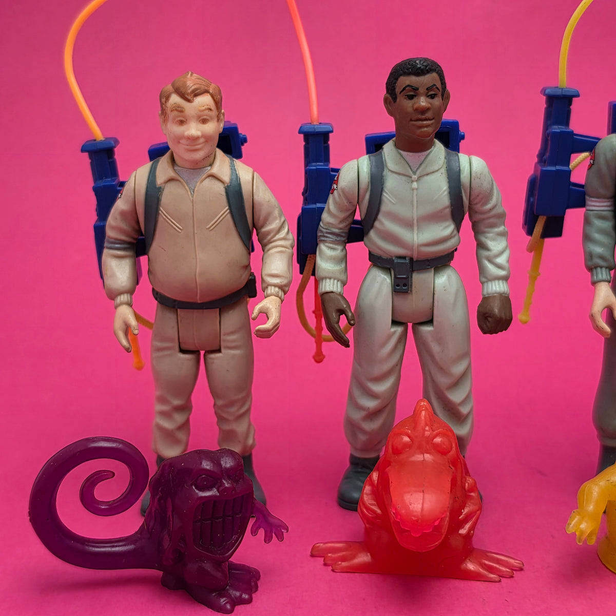 GHOSTBUSTERS ☆ ORIGINAL SET OF 4 Vintage Figure ☆ Loose 80s Kenner Complete