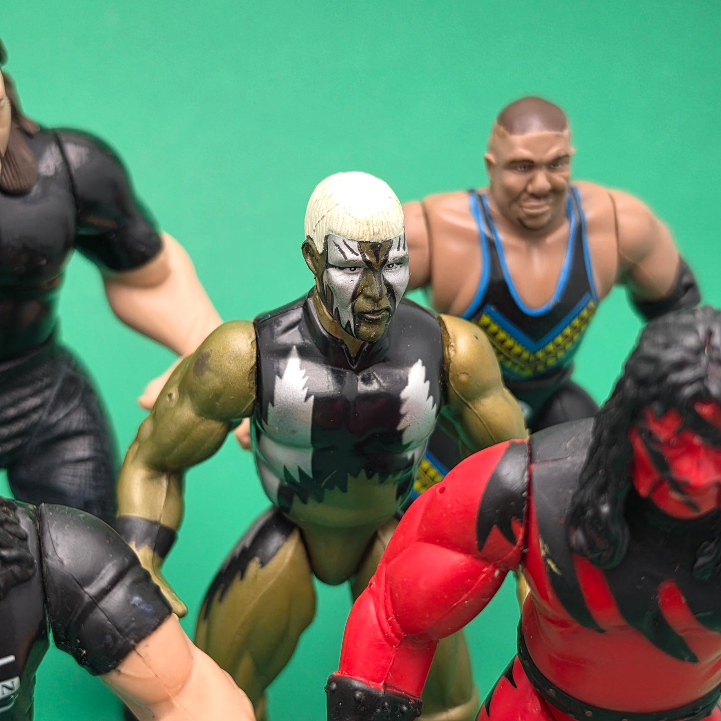 WWF JAKKS PACIFIC SUPERSTARS ☆ Bundle STONE COLD XPAC KANE Vintage Figures ☆ BCA Original