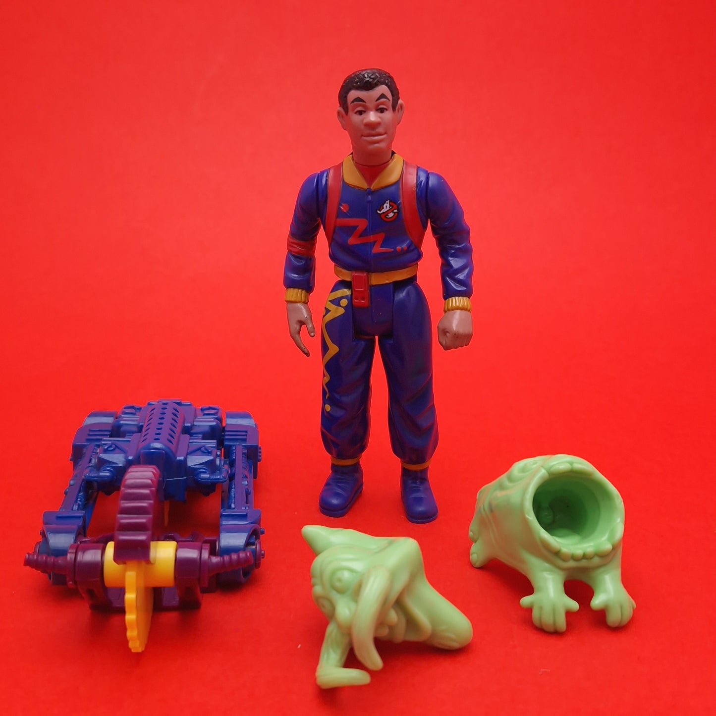 GHOSTBUSTERS ☆ WINSTON ZEDDEMORE Power Pack Heroes Vintage Figure Complete ☆ Loose 80s Kenner