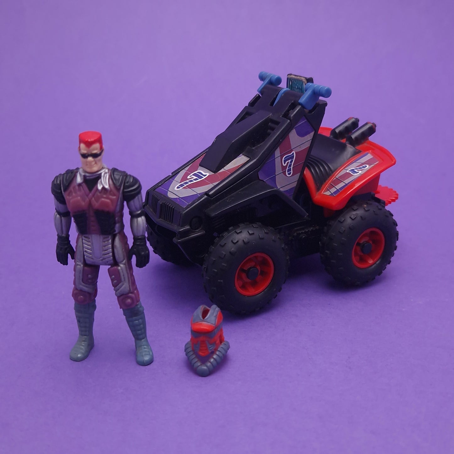 M.A.S.K ☆ IGUANA LESTER SLUDGE Vintage Figure Vehicle ☆ MASK Kenner 80s