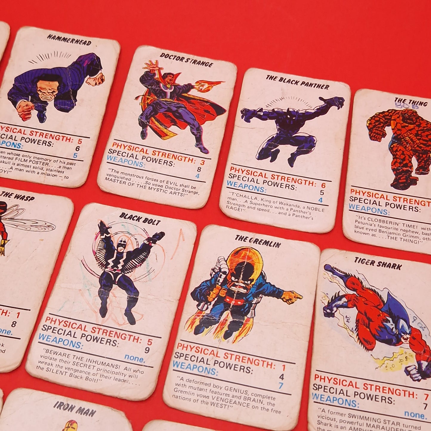 MARVEL SUPER HEROES ☆ 1977 TRUMP CARDS Jotastar ☆ Vintage Game