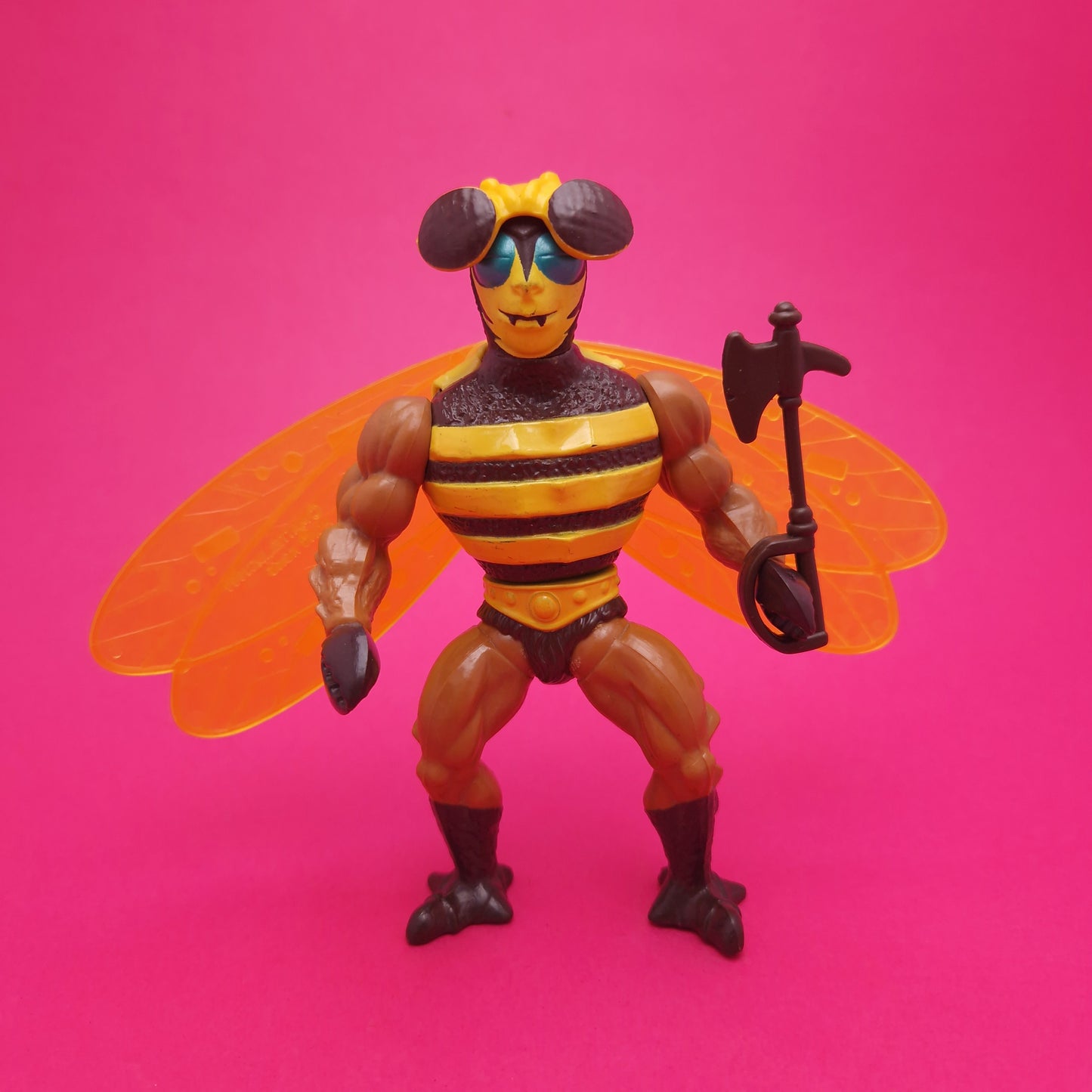 MASTERS OF THE UNIVERSE ☆ BUZZ OFF Complete Vintage Figure ☆ MOTU 80s Mattel